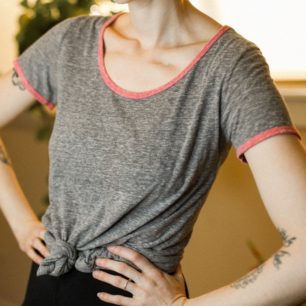 Flowy gray tee